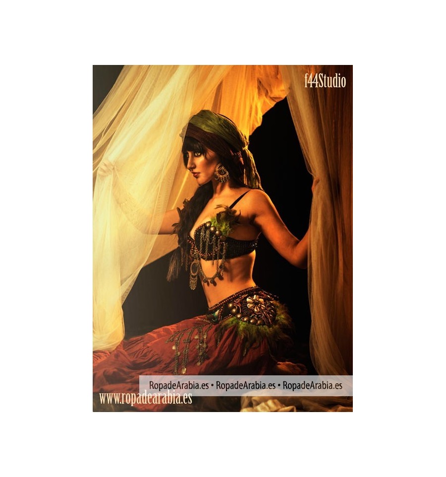Falda de Wevez de mujer de 11 metros para danza del vientre tribal